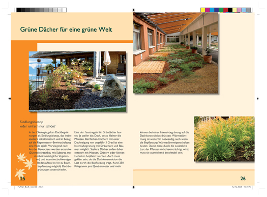 Imagebroschüe Furtner Gartenbau in Buchenbach - grüne Dächer für eine grüne Welt
